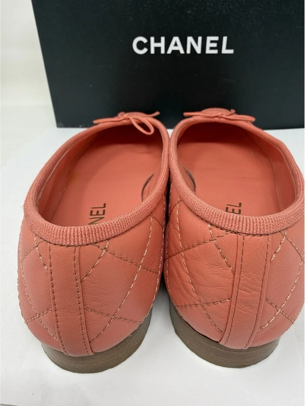 Chanel  Coral Ballet Flats 39